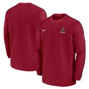 Alabama Nike Coach Long Sleeve Crew Top